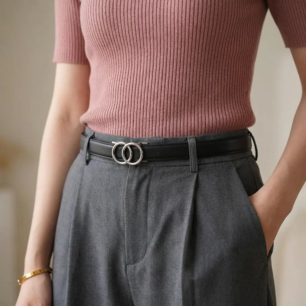 Morbano Belt | Silver-Black